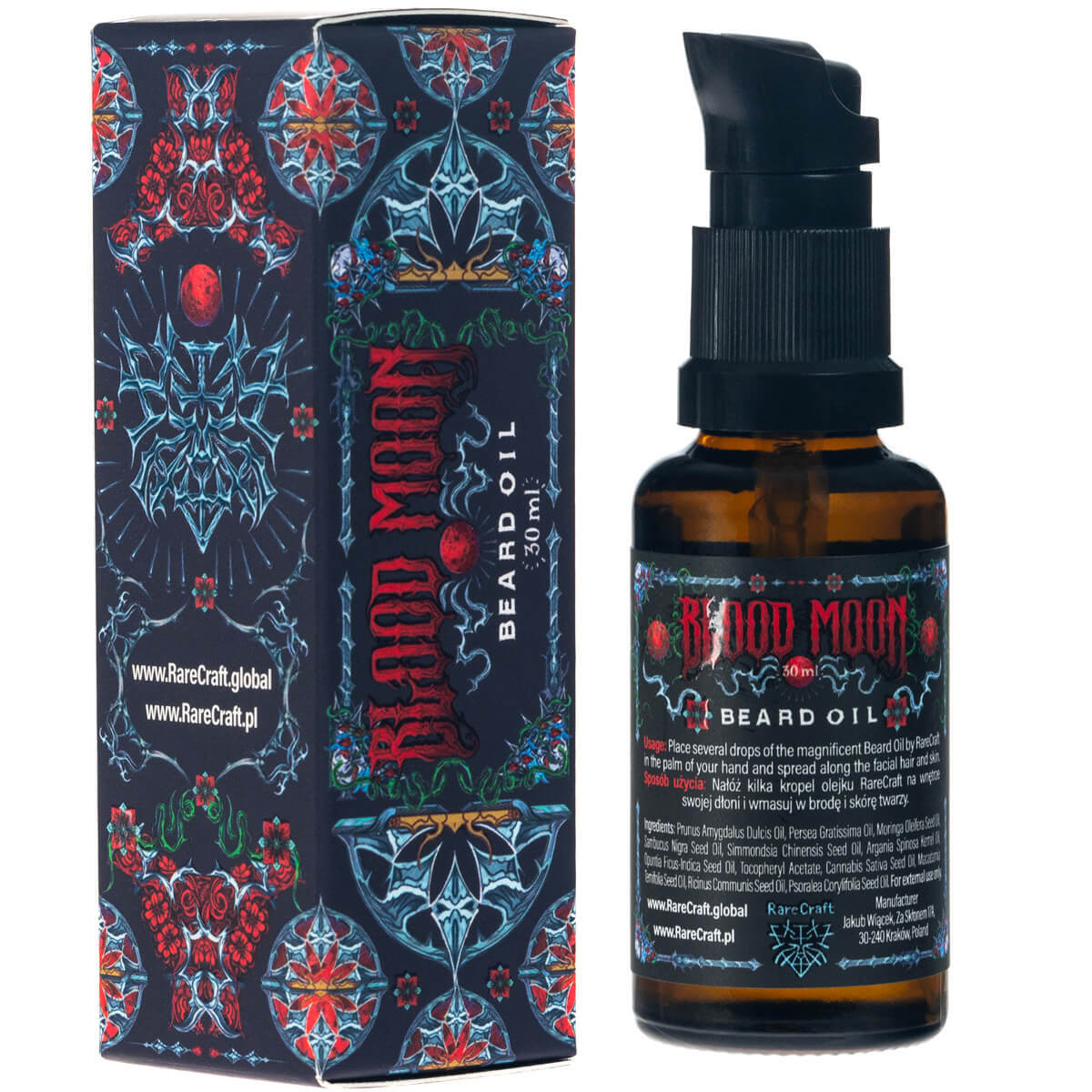 RareCraft Beard Oil Blood Moon