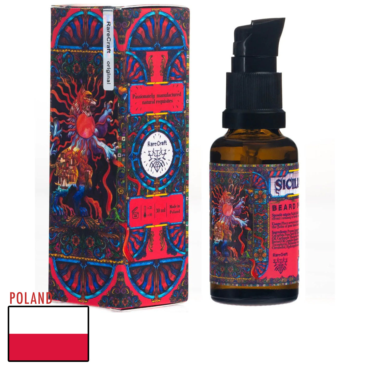 RareCraft Beard Oil Sicilian Sunset